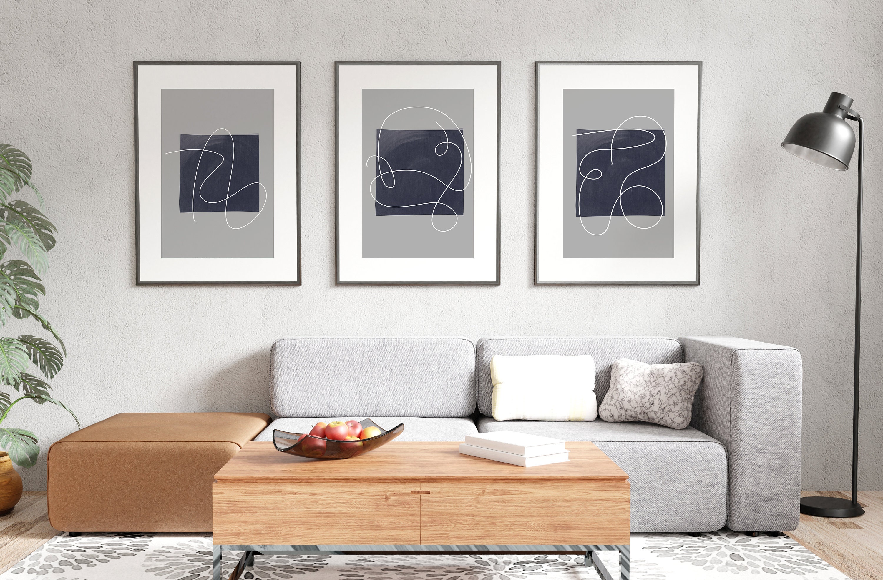 Printable Abstract Wall Art, Modern Minimalist Digital Art Print ...