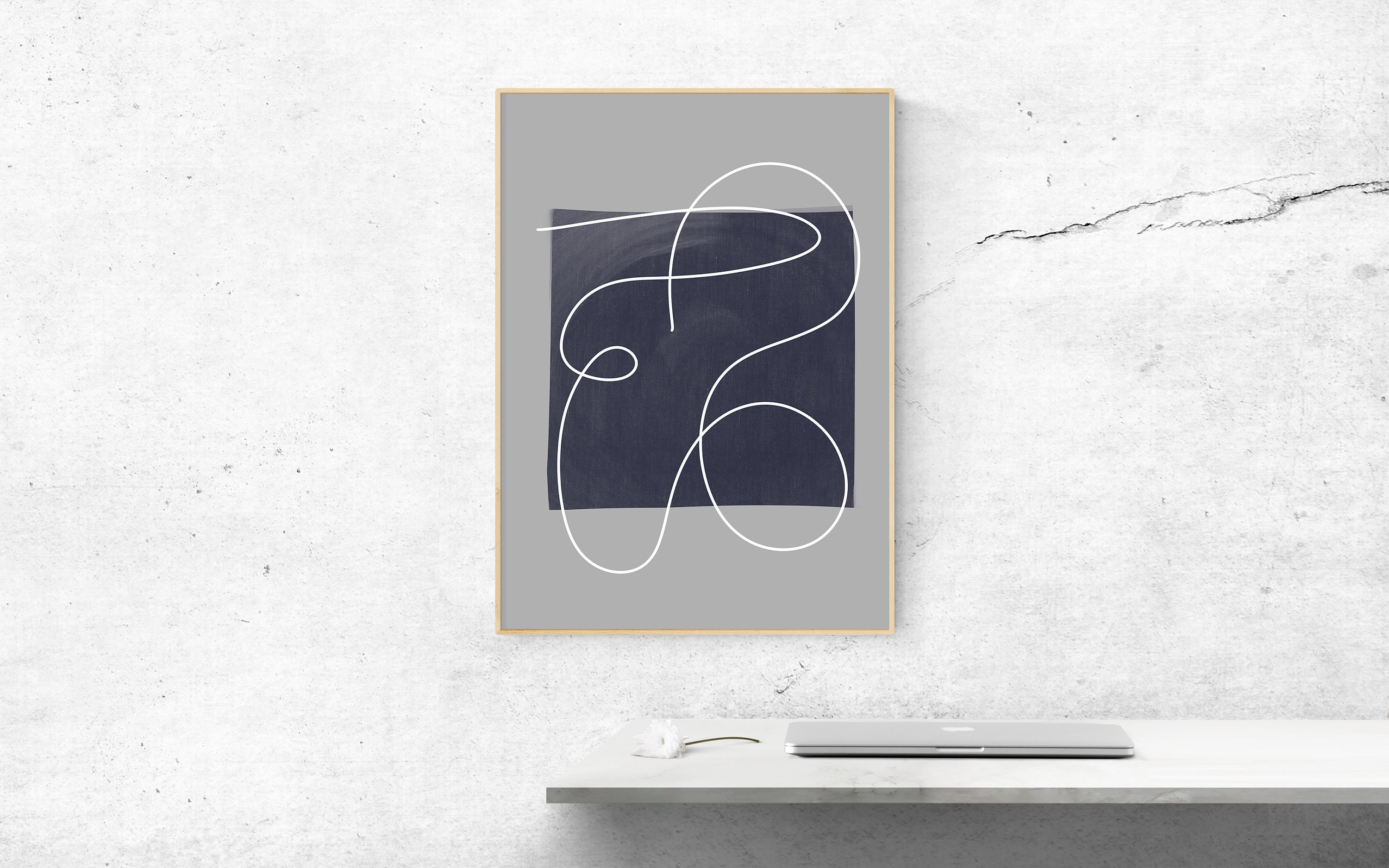 Printable Abstract Wall Art, Modern Minimalist Digital Art Print ...