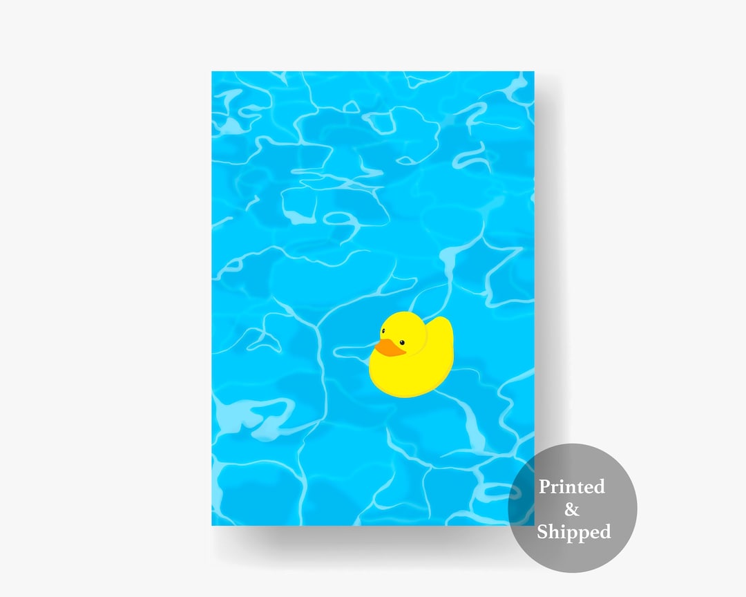 Rubber Duck Print: Retro Pop Art, Trendy Wall Decor - Etsy