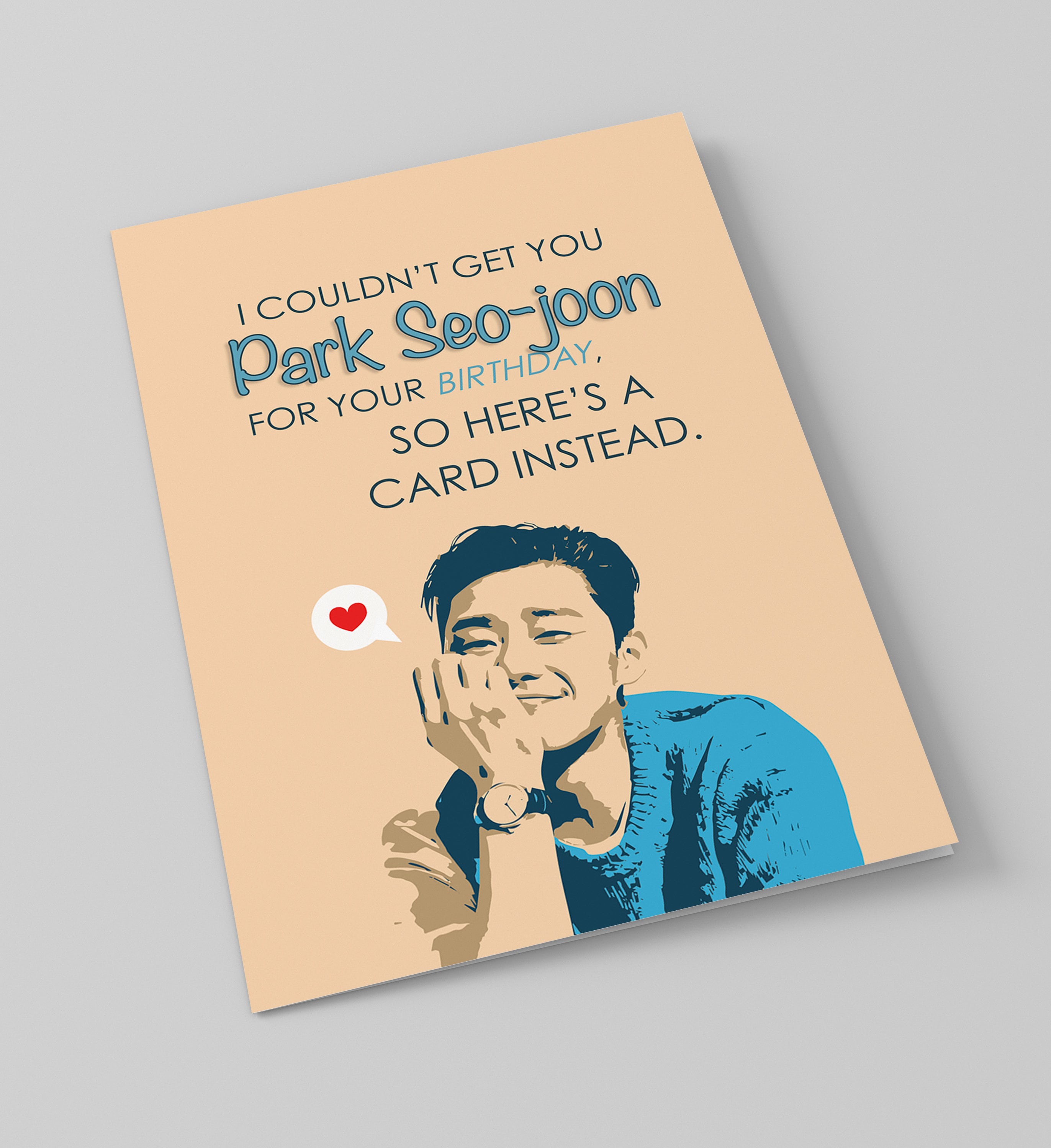 Park Seo-joon Kdrama Happy Birthday Card Downloadable Etsy