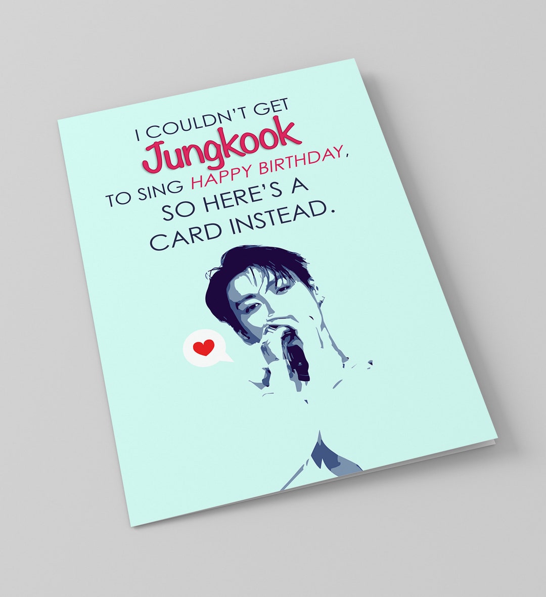アイドル Jungkook Happy Holiday Card & Photo Book Jungkook Jeon Jungkook JK BTS Happy Birthday Card Instant