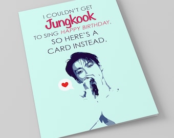 Korean Happy Birthday Card Etsy France