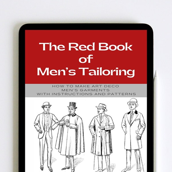 Rare Book Of Men's Tailoring, Downton Abbey Mens Patterns, How to Make Vintage Mens Sewing Patterns, Dressmaking Guide, PDF Digital Download