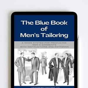 Rare Book of Men's Tailoring, How to Make Mens Patterns, Dressmaking Guide, Mens Sewing Patterns, Art Deco Patterns PDF Instant Download