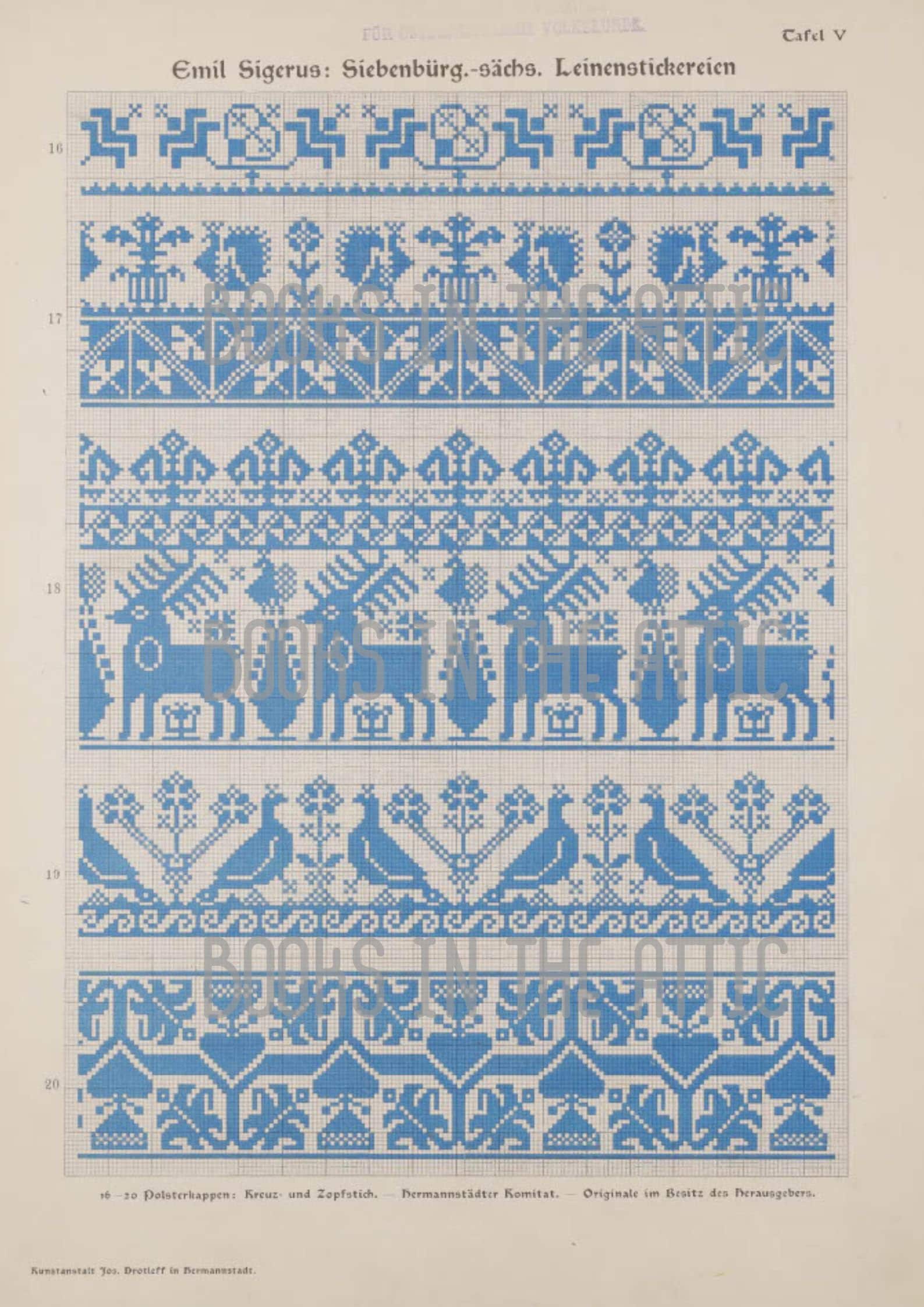 German Embroidery Patterns, Hand Embroidery Designs, Vintage Folk ...