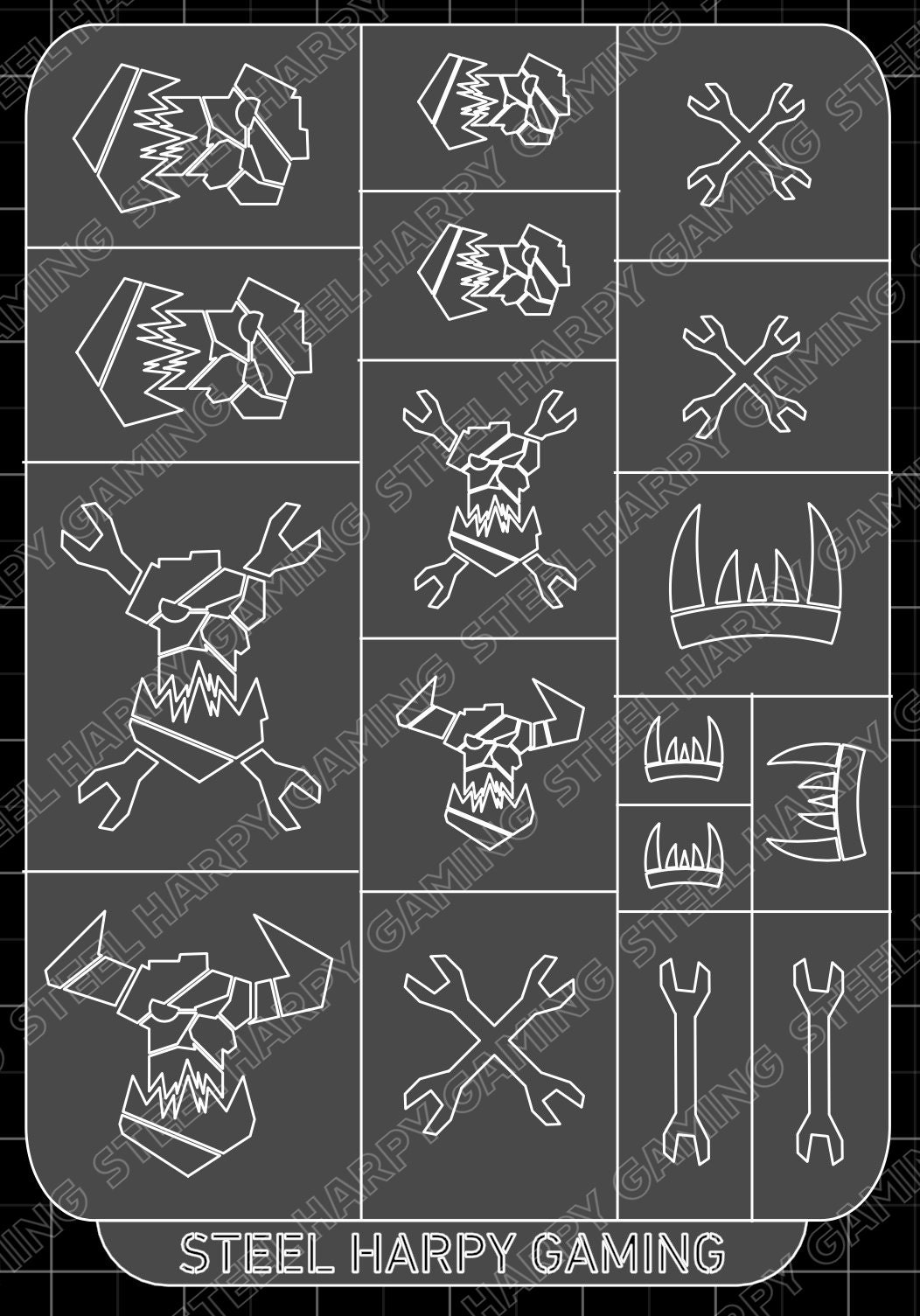 space-orks-wargaming-airbrush-painting-stencil-etsy