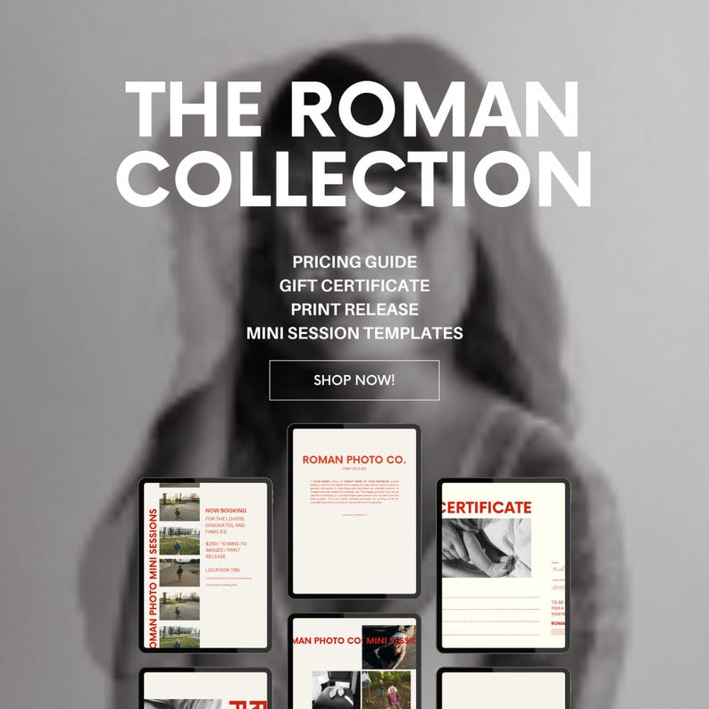 Pricing Guide Template for Photographers, Readytouse Copy Included