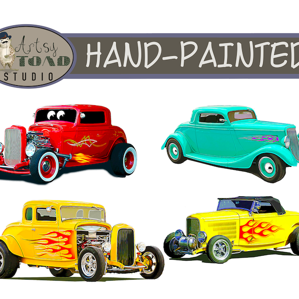 Hot Rod Drawing - Etsy