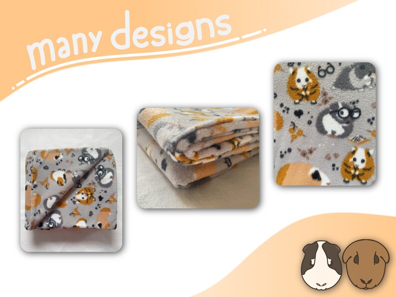 Custom Guinea Pig Liners Antipill Fleece & Absorbent Layer Etsy