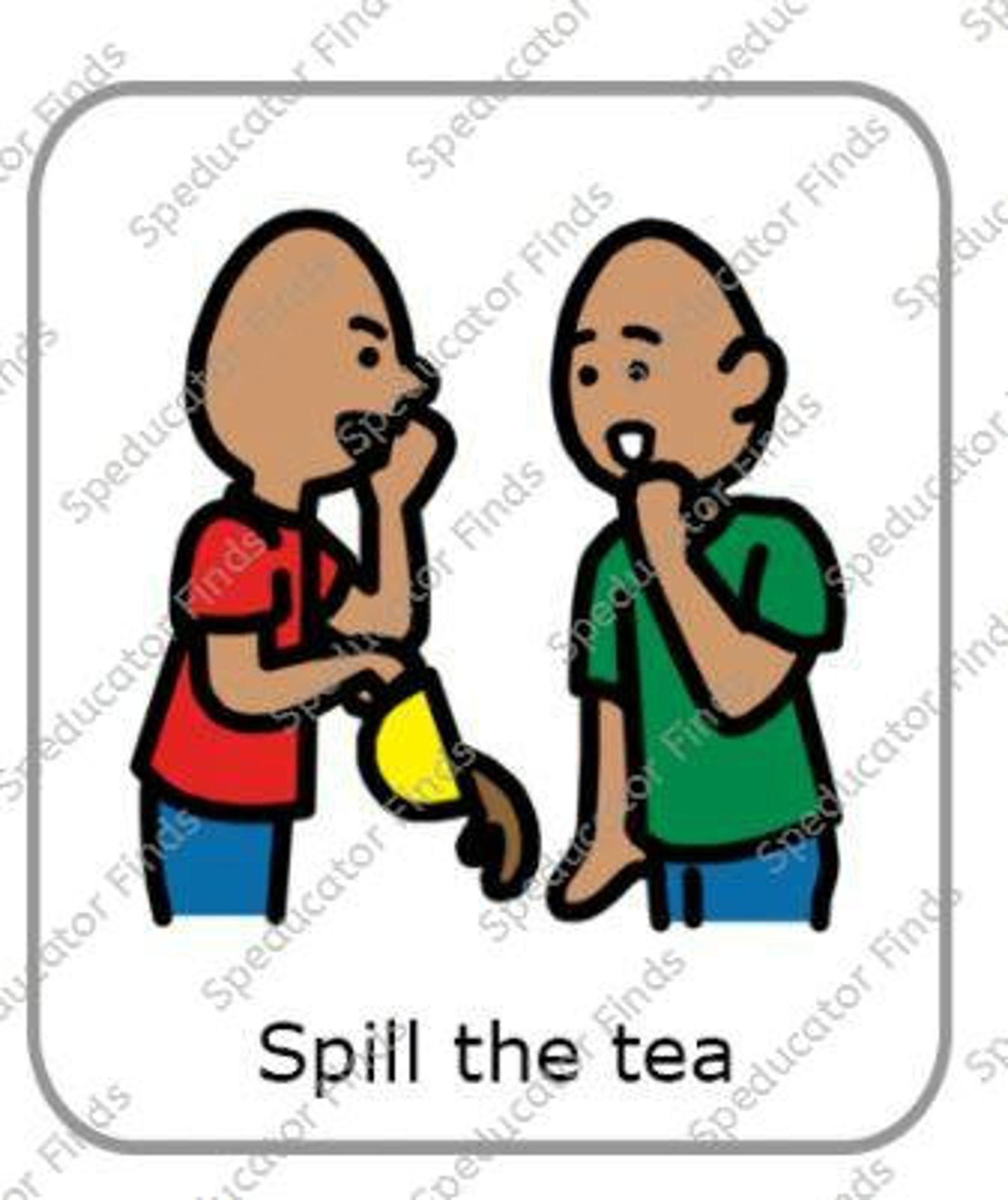 Boardmaker Slang Shirt SVG Spill the Tea Funny Teacher Etsy Australia