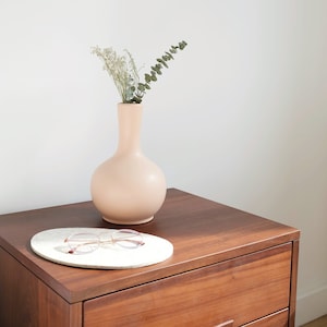 Vase Urn, Pet Urn, Modern Urn, Vase Urn, Peach Urn, Medium Urn, Handmade Urn, Keepsake Urn, Ceramic Urn, Decorative Urn, Child Urn,