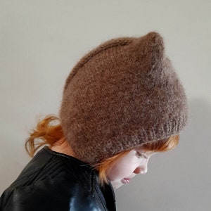 Knitted baby hat, Little bear, Toddler Hat with ears, handmade hat, animal cap, winter baby bonnet hat, beanie for preschooler, gift under 5