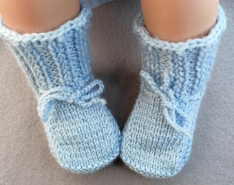 Handmade Newborn Baby Booties - Cozy Knitted Socks for Winter, Adorable Unisex Crochet Warmers