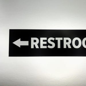 Custom Business Sign / Wayfinding Signage / Restroom Sign / Office Signs / Hotel Signage / Business Signs / Directional Business Sign