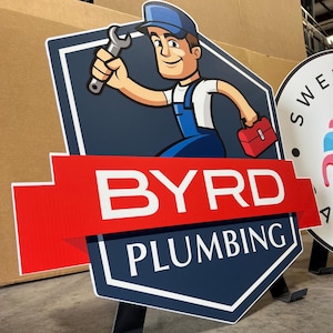 Logotipo de empresa arredondado 3D / Placa comercial de design personalizado / Placa de recepção / Placa de marca e logotipo / Placa personalizada / Logotipo 3D / Placa de porta