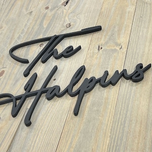 Custom Last Name Sign / Family Name Sign / Wooden Name Sign / Wedding Backdrop Sign / Custom Wooden Sign / Personalized Family Name