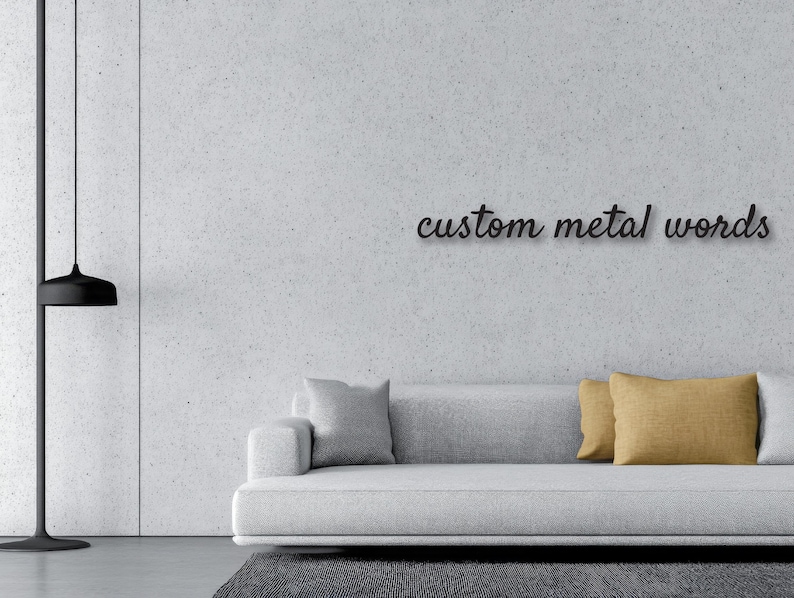 Custom Metal Words | Your Custom Text | Metal Letters | Custom Name ...