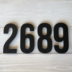 Bold Thick Modern House Numbers / Outside Address Sign / Address Plaque / House Signage / Mailbox Number / 6 Inch House Number