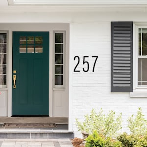 Thin House Numbers / Narrow Modern House Number / Modern Black House Number / Address Plaque / House Sign / Mailbox Number / 6 Inch Number