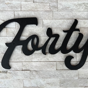 Medium Cursive House Numbers / Retro Style Number / Thick Cursive Number / 8 Inch / Outside Address Sign / Address Plaque / House Signage