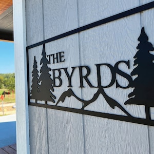 Personalized Metal Sign / Custom Name Metal Sign / Metal Decor for Farmhouse / Metal Yard Sign / Family Name Sign / Custom Metal Sign