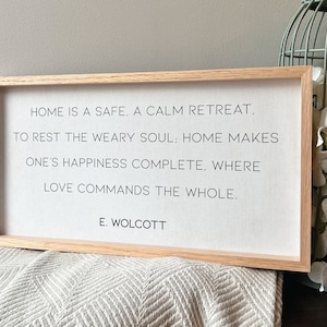 Custom Quote Framed / Custom Poem Framed / Custom Sign for Home / Personalized Quote Sign / Framed Wood Sign / Farmhouse Decor