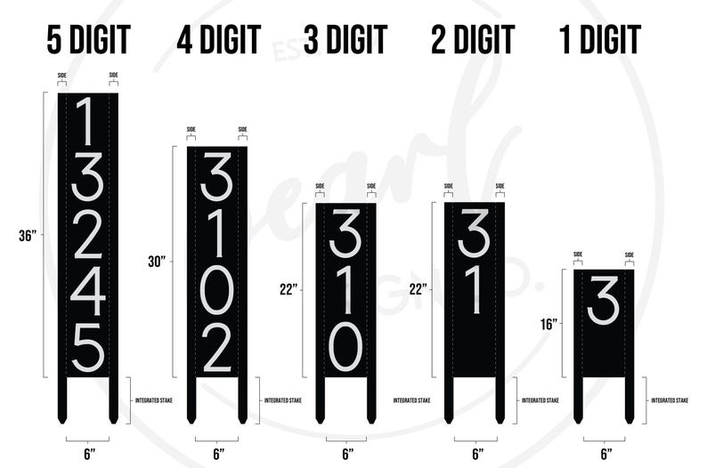 Metal Address Sign for House / Modern Metal Address Plaque / Metal ...