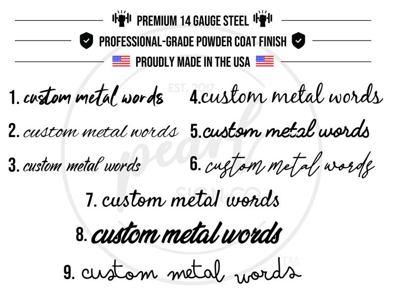 Custom Metal Words | Your Custom Text | Metal Letters | Custom Name ...