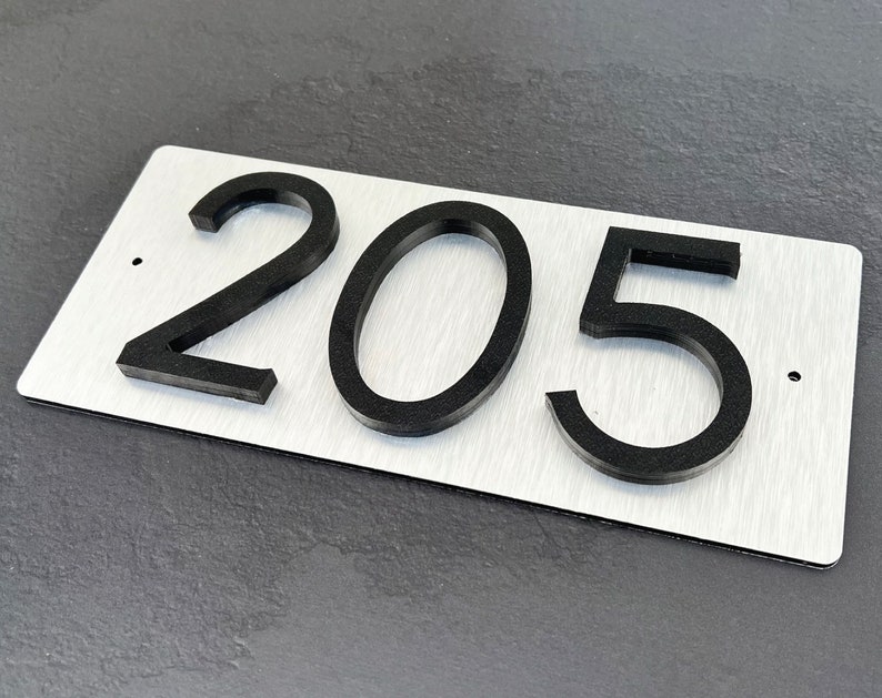 Apartment Number Plaques / Office Number Sign / Apartment Room Etsy