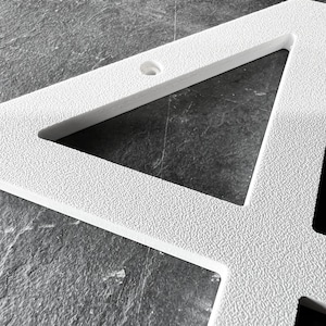 Clean Modern House Numbers / White House Number / Outside Address Sign / Address Plaque / House Sign / Mailbox Number / 10 Inch House Number