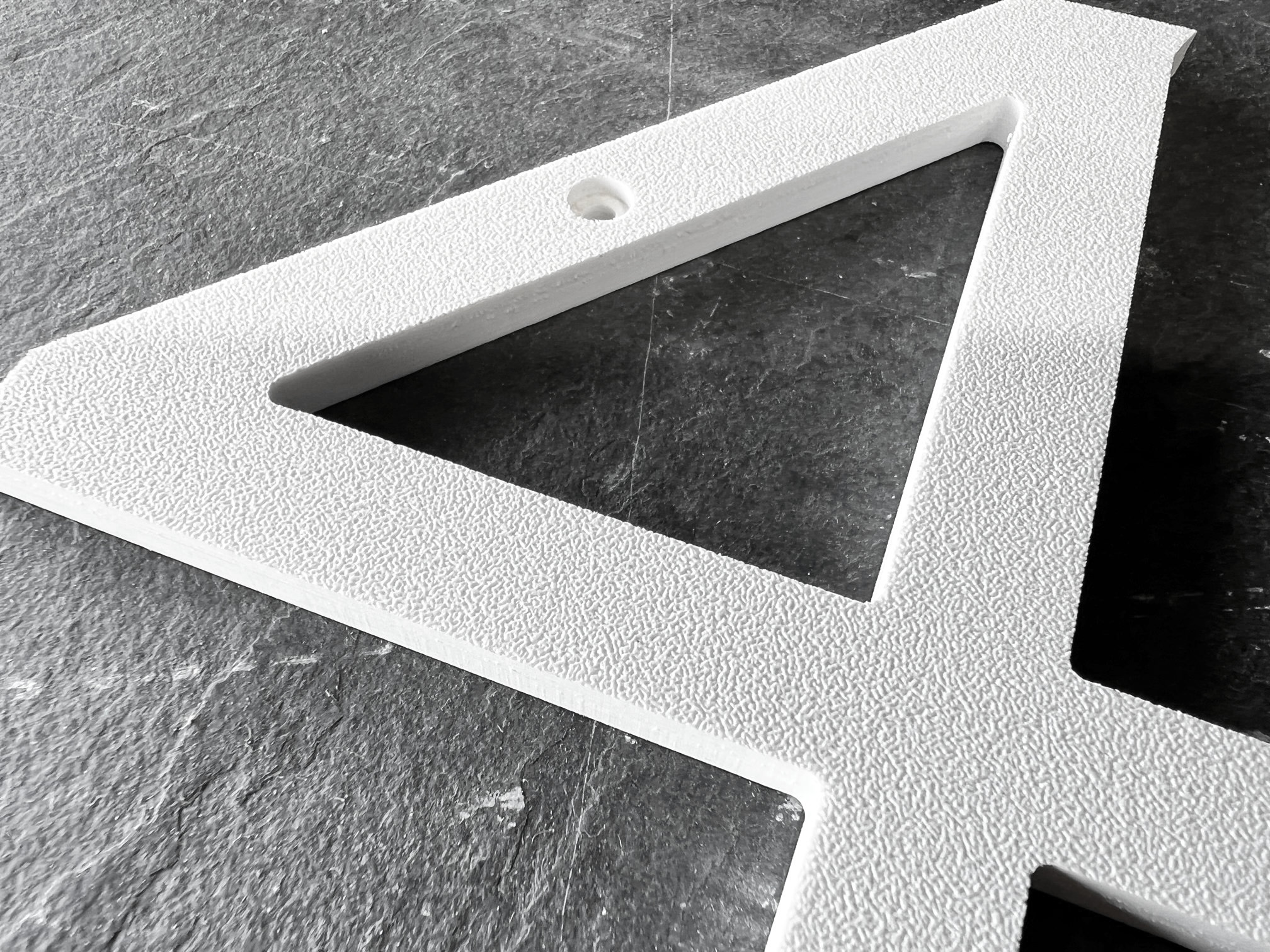 Clean Modern House Numbers / White House Number / Outside Address Sign