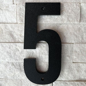 Bold Thick Modern Mailbox Numbers / House Number / Outside Address Sign / Address Plaque / House Signage / 5 Inch House Number