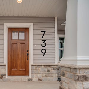 Clean Modern House Numbers / Address Sign / Address Plaque / House Signage / Farmhouse Number / 10 Inch House Number