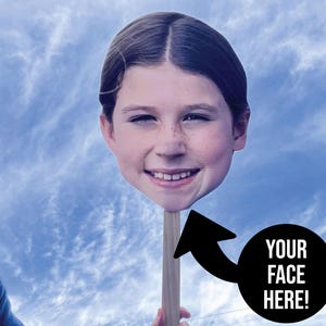 Custom Fat Head Print / Your Face on a Stick / Big Head Cutout / Bachelorette Party Decor / Sporting Event Decor / Birthday Decor
