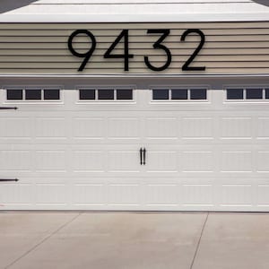 Clean Modern House Numbers / Outside Address Sign / Address Plaque / House Signage / Farmhouse Number / 12 Inch House Number