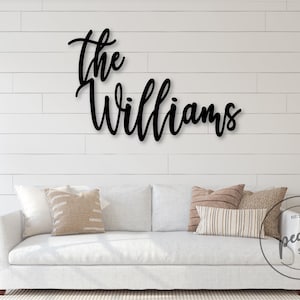 Custom Last Name Sign | Personalized Family Name Words | Wedding Backdrop Sign | Custom Wooden Sign
