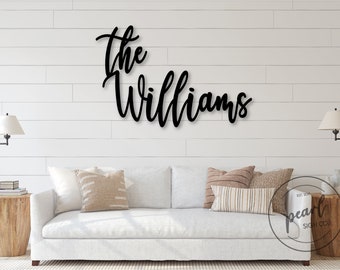 Benutzerdefinierte Nachname Zeichen | Personalisierte Familienname Wörter | Hochzeit Hintergrund Zeichen | Personalisiertes Holzschild