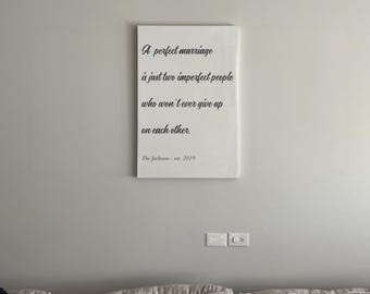 Custom Quote Canvas Sign: Personalized Home Wall Art