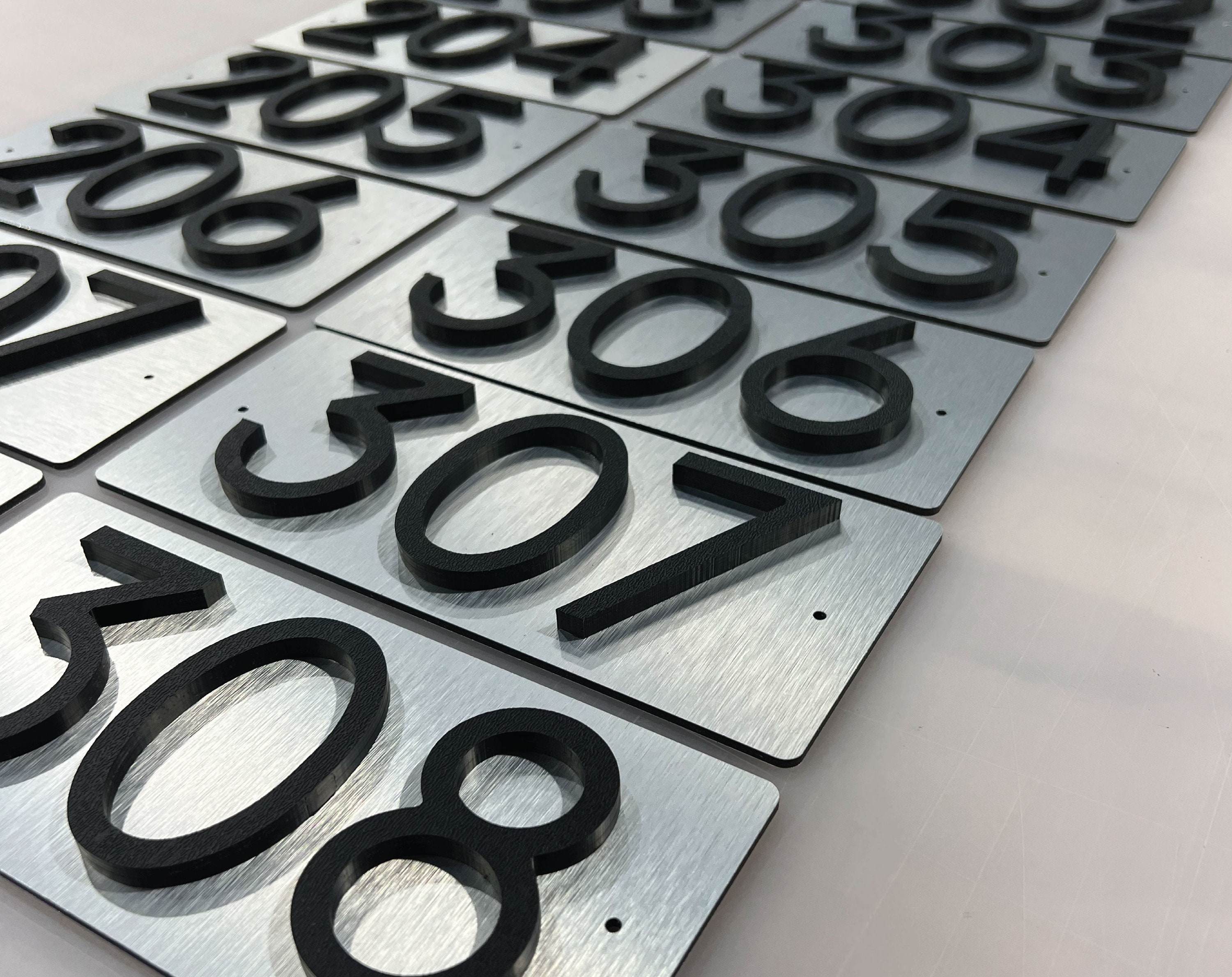 Apartment Number Plaques / Office Number Sign / Apartment Room Etsy