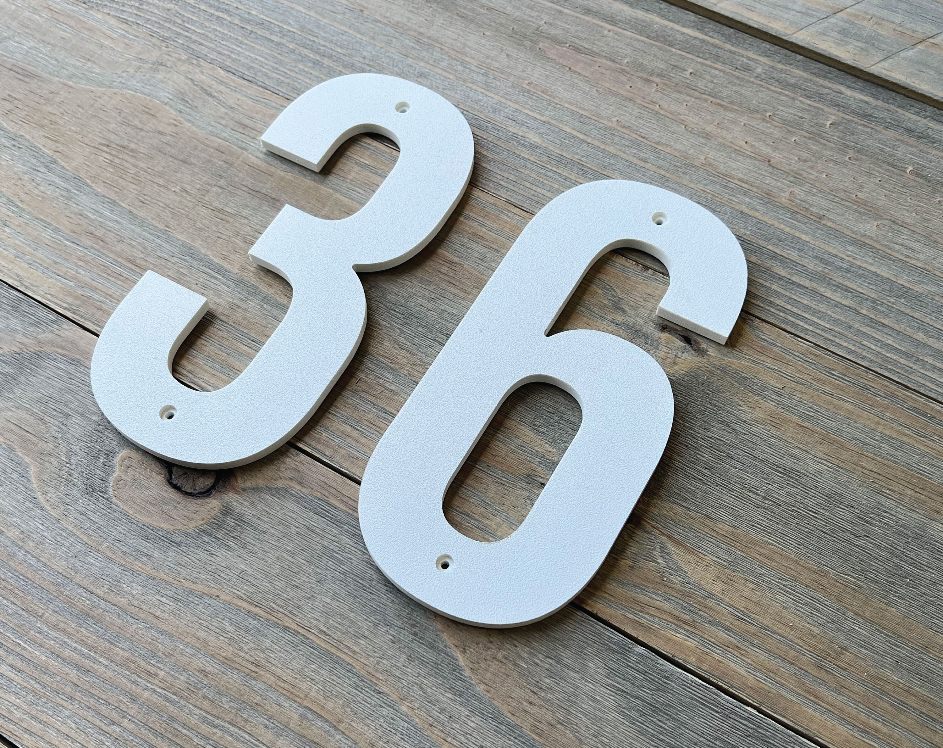 Bold Modern House Numbers / White House Number / Outside Etsy