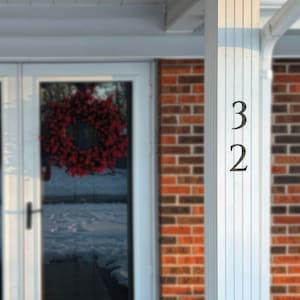 Roman House Numbers / Outside Address Sign / Address Plaque / House Signage / Mailbox Number / 6 Inch House Number