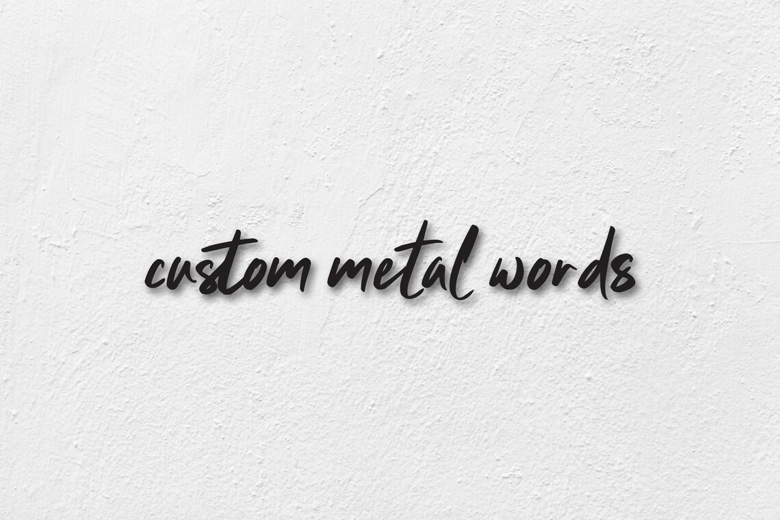 Custom Metal Words | Your Custom Text | Metal Letters | Custom Name ...
