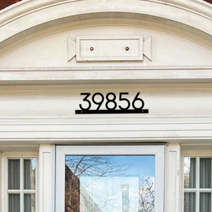Metal Number Plaque / Custom Metal Address Sign / Clean Modern House Numbers / Metal House Numbers / House Sign / Outside Address Sign