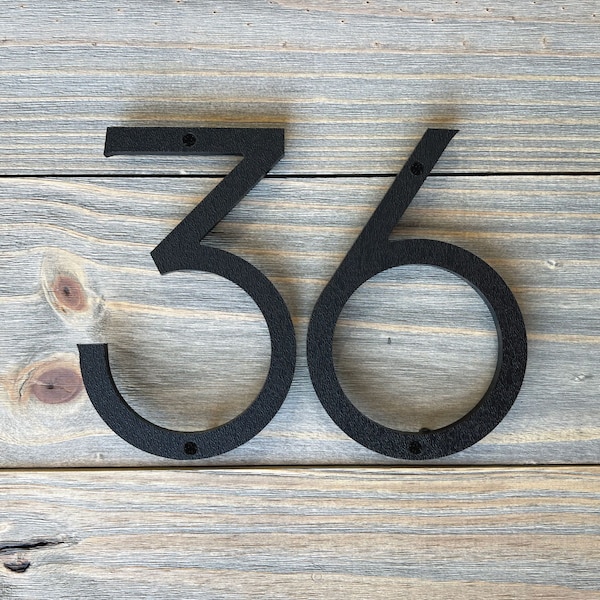 Clean Modern House Numbers / Address Sign / Address Plaque / House Signage / Farmhouse Number / 10 Inch House Number