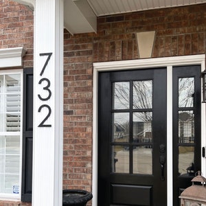 Modern House Numbers / Outside Address Sign / Address Plaque / House Signage / Mailbox Number / 6 Inch House Number