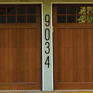 Thin House Numbers / Narrow Modern House Number / Black House Number / Address Plaque / House Sign / Mailbox Number / 8 Inch Number