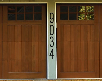 Thin House Numbers / Narrow Modern House Number / Black House Number / Address Plaque / House Sign / Mailbox Number / 8 Inch Number