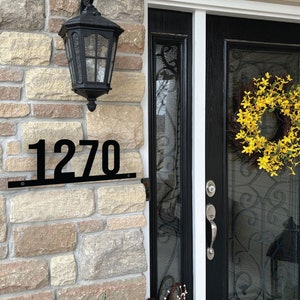 Custom Metal Address Sign / Metal Number Plaque / Bold Thick Modern House Numbers / Metal House Numbers / House Sign / Outside Address Sign