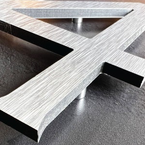 Metal House Numbers / Metal Address Numbers / Modern House Numbers / Address Sign / Brushed Aluminum Numbers / 5&quot; House Number