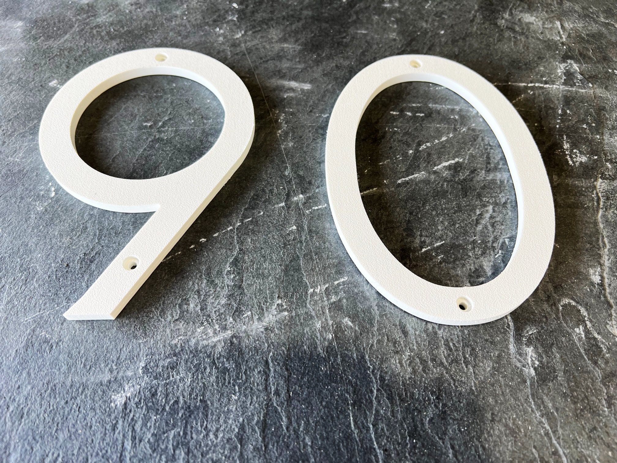 Modern House Numbers / White House Number / White Address Etsy
